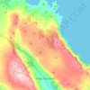Draga Bašćanska topographic map, elevation, terrain