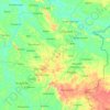Sikasso Cercle topographic map, elevation, terrain