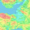 Somerset topographic map, elevation, terrain