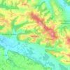 Morlanne topographic map, elevation, terrain