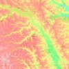 Appanoose County topographic map, elevation, terrain