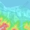 Байкальск topographic map, elevation, terrain