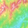 Guitera-les-Bains topographic map, elevation, terrain
