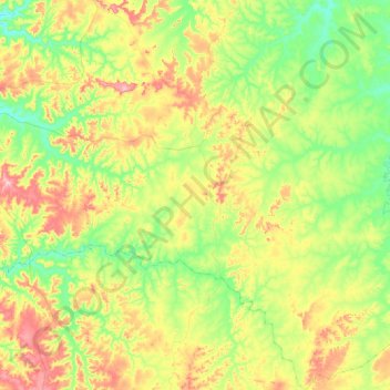 Lagoa do Tocantins topographic map, elevation, terrain