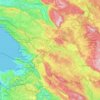 Obalno-kraška regija topographic map, elevation, terrain