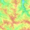 Margueron topographic map, elevation, terrain