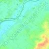 Pottes topographic map, elevation, terrain