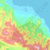 Bungku Barat topographic map, elevation, terrain