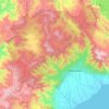 Luwu Utara topographic map, elevation, terrain
