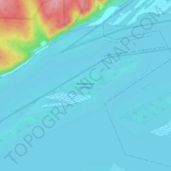 Винновский (Сенной) topographic map, elevation, terrain