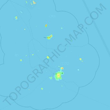 Cuyo topographic map, elevation, terrain