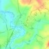 Halford CP topographic map, elevation, terrain