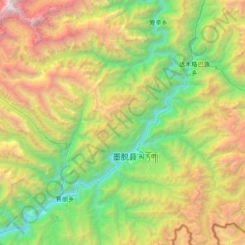 德兴乡 topographic map, elevation, terrain
