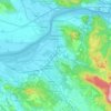 Esztergom topographic map, elevation, terrain