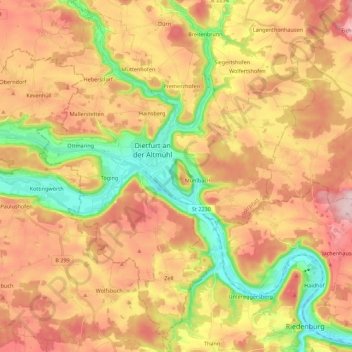 92345 topographic map, elevation, terrain
