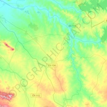 Campanario topographic map, elevation, terrain