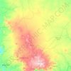 Biu topographic map, elevation, terrain