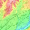 Saint-Marcellin topographic map, elevation, terrain