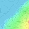 Dubai topographic map, elevation, terrain