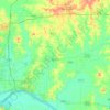 Warrick County topographic map, elevation, terrain