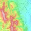 Luizi-Călugăra topographic map, elevation, terrain