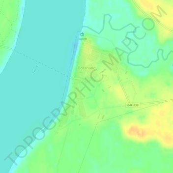 Потапово topographic map, elevation, terrain