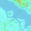 Bengkalis topographic map, elevation, terrain