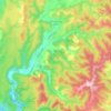 Saint-Maurice-d'Ibie topographic map, elevation, terrain