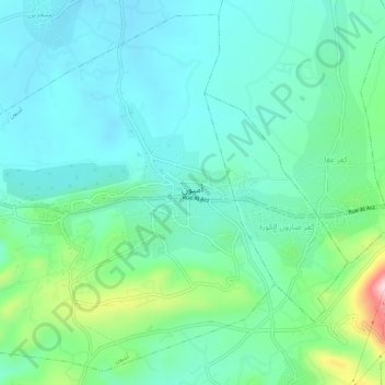 Amioun topographic map, elevation, terrain