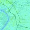 Phra Khanong District topographic map, elevation, terrain