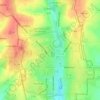 Mamers topographic map, elevation, terrain