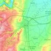 Gannat topographic map, elevation, terrain