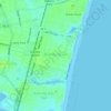 Bradley Beach topographic map, elevation, terrain