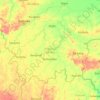 Sikasso Region topographic map, elevation, terrain