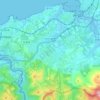 Urrugne topographic map, elevation, terrain
