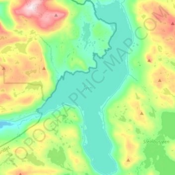 Tyin topographic map, elevation, terrain