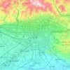 Tehran topographic map, elevation, terrain