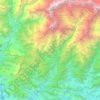 Annapurna topographic map, elevation, terrain
