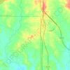Saucier topographic map, elevation, terrain