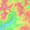 Ffestiniog topographic map, elevation, terrain