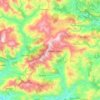 Harinas topographic map, elevation, terrain