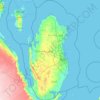 Qatar topographic map, elevation, terrain