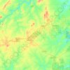 Appomattox County topographic map, elevation, terrain