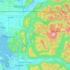Nooksack River topographic map, elevation, terrain