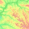 Santa Vitória topographic map, elevation, terrain