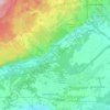 Saint-Canut topographic map, elevation, terrain