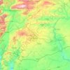 Gaziantep topographic map, elevation, terrain