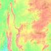 Ekiti West topographic map, elevation, terrain