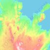 Langanesbyggð topographic map, elevation, terrain