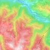 Luzenac topographic map, elevation, terrain